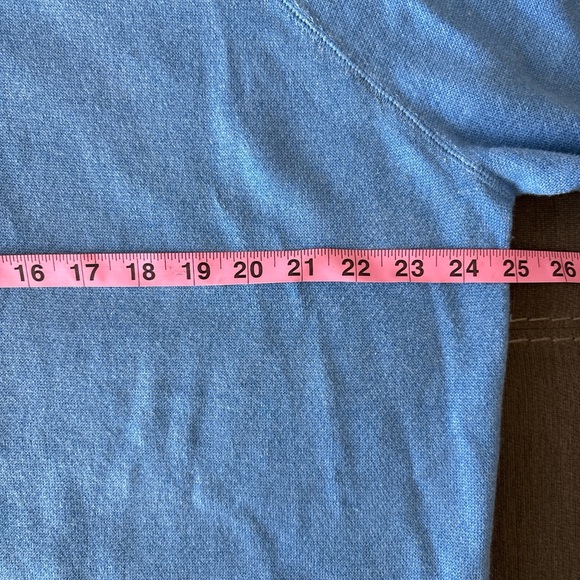 Peter Millar Light Blue Crewneck cotton and wool blend Sweater. XL - Picture 4 of 7